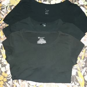 🌙5/$15 Black Tee Bundle